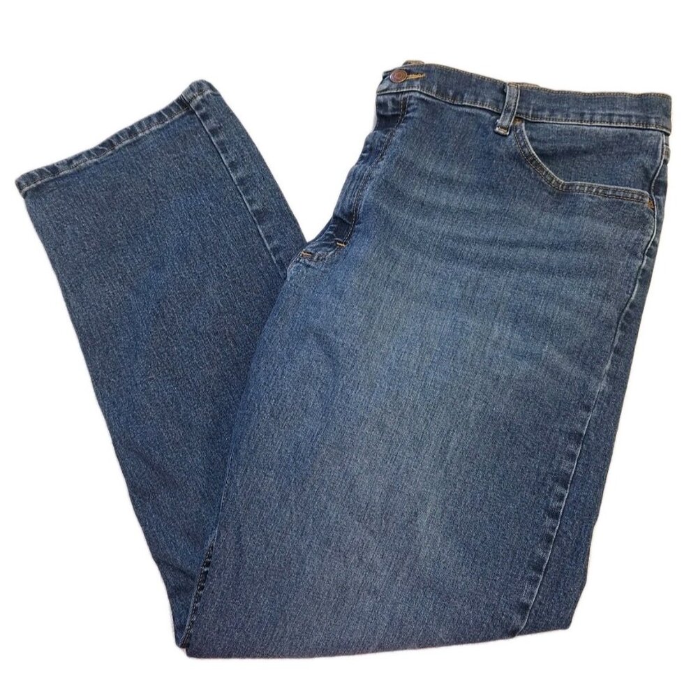 Wrangler Men's Blue Jeans 42x30 Relaxed Fit